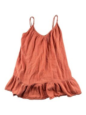 Billabong Dusty Orange Swim Cover Up Tank Top Size M